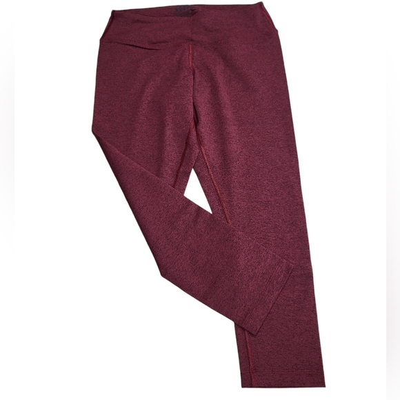 NOBULL Cropped Ankle Leggings Heathered Wine Womens Size M - Picture 4 of 14